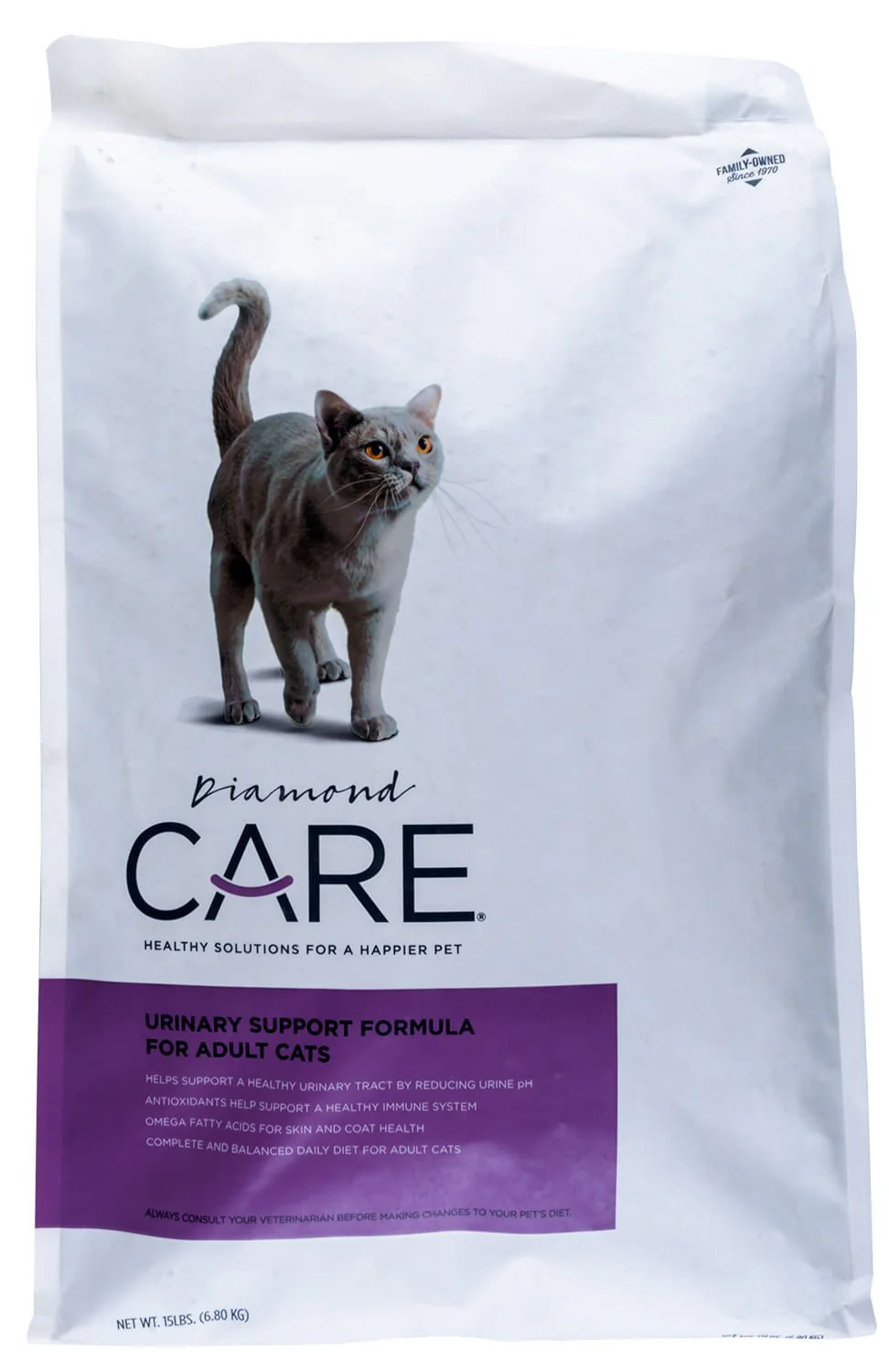 Diamond Care Urinary Support Formula Adult Dry Cat Food, 15 lbs - Pet's Shop