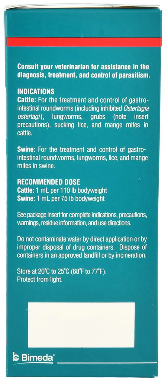 Bimectin Injection (1%) Cattle & Swine Dewormer - Pet's Shop