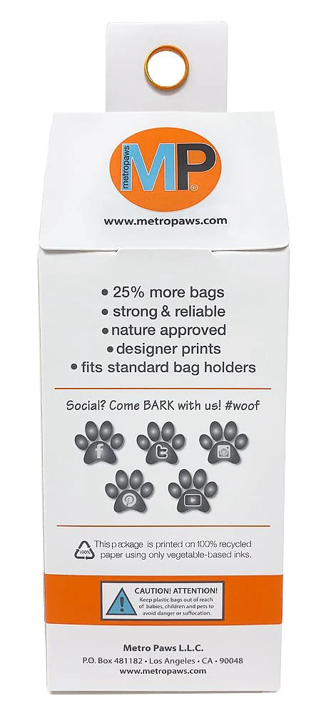 Poopy Packs 8 Rolls Dog Poop Bags - Pet's Shop