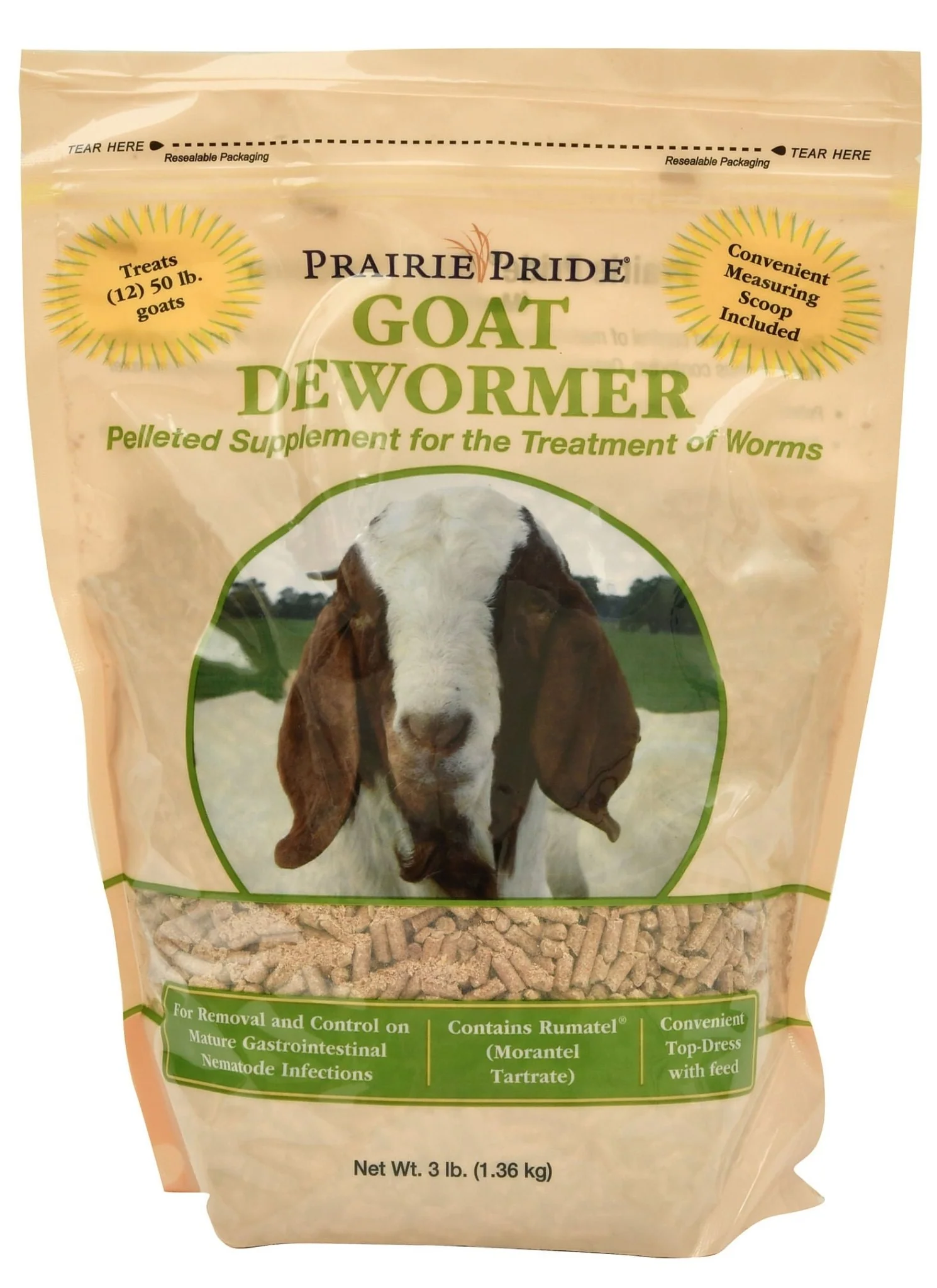 Prairie Pride Pelleted Goat Dewormer, 3 lb - Pet's Shop