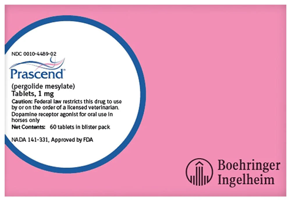 Rx Prascend (pergolide tablets) for Horses, 1 mg - Pet's Shop