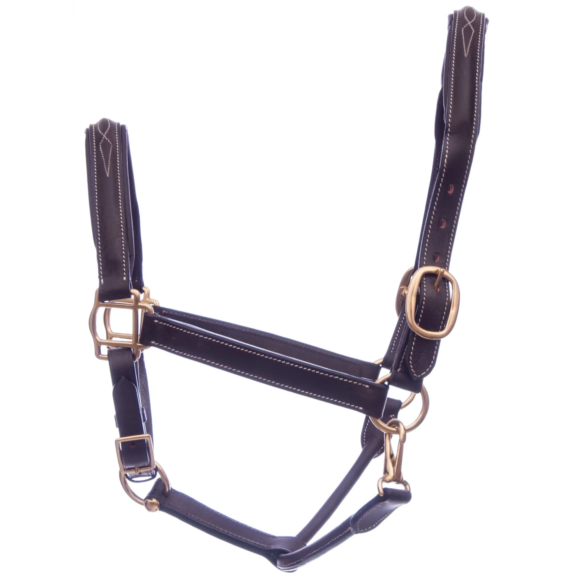 Uniquely English Fancy Stitched Leather Horse Halter - Pet's Shop