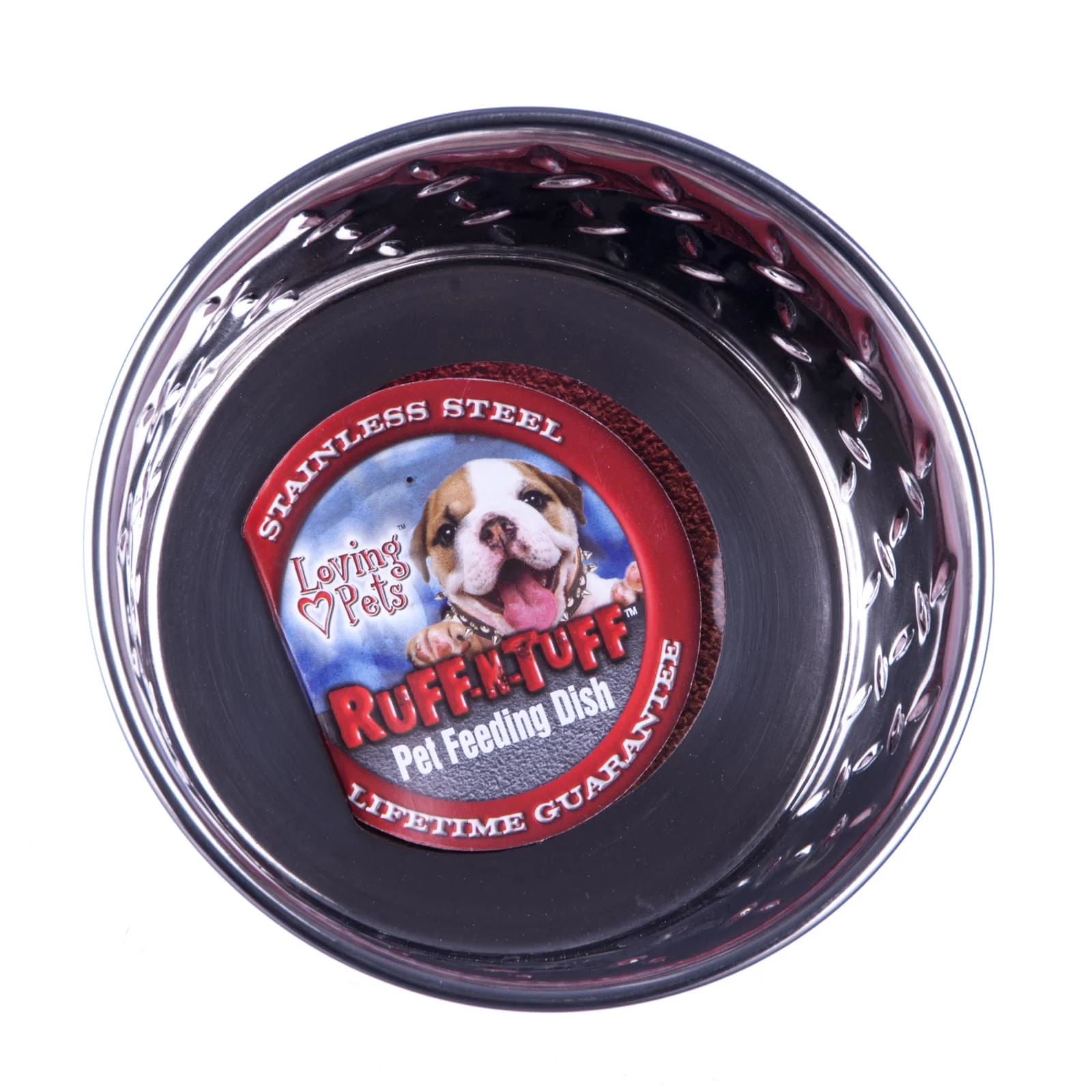 Ruff-N-Tuff Diamond Plate Steel Bowls - Pet's Shop