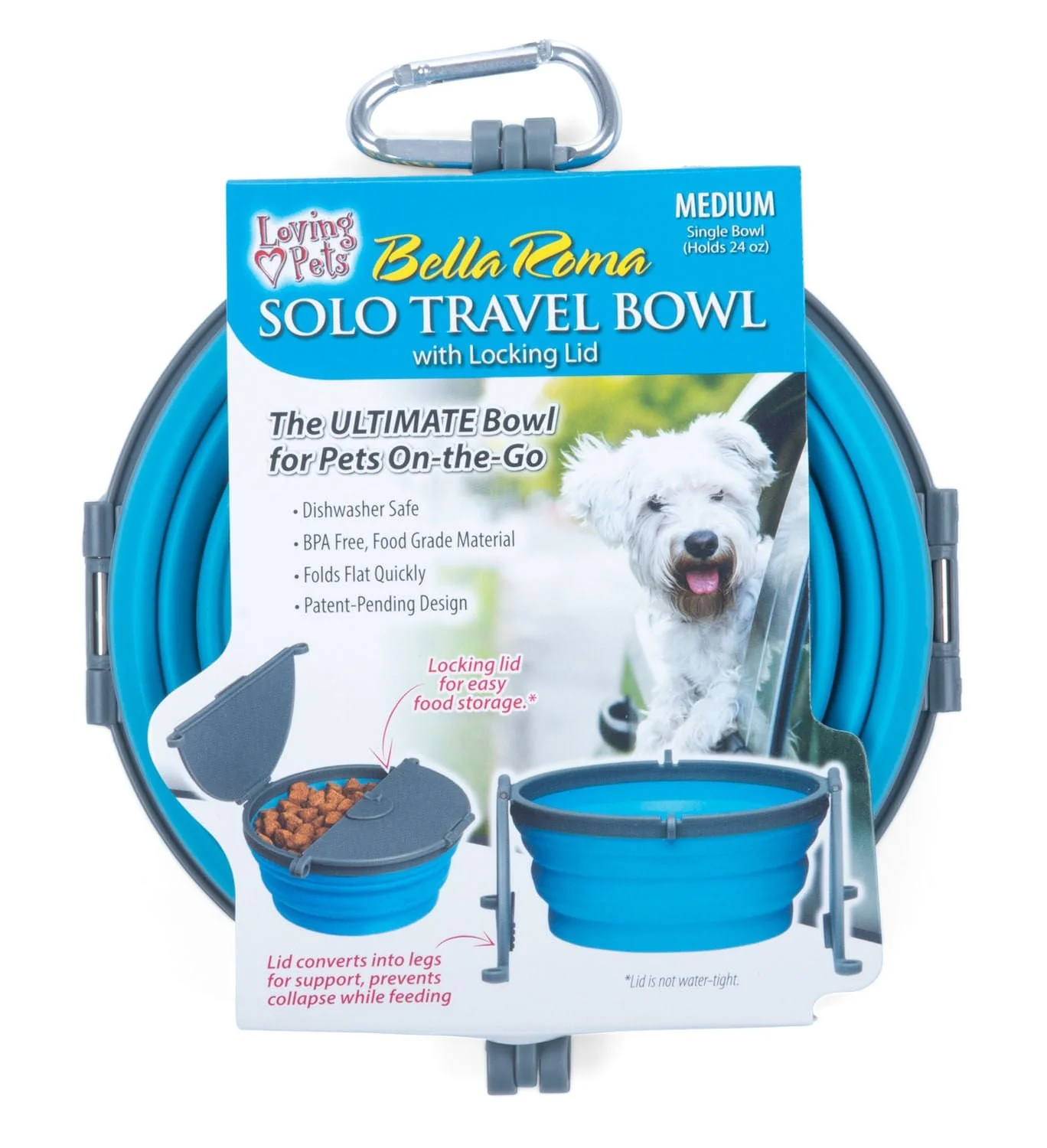 Bella Roma Travel Bowl - Pet's Shop