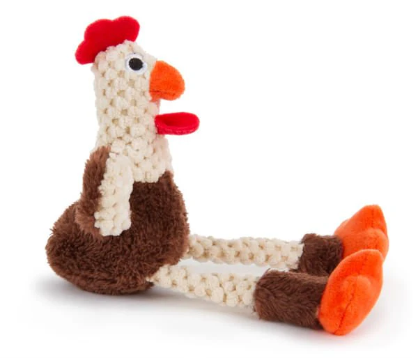 Brown Skinny Rooster Dog Toy - Pet's Shop