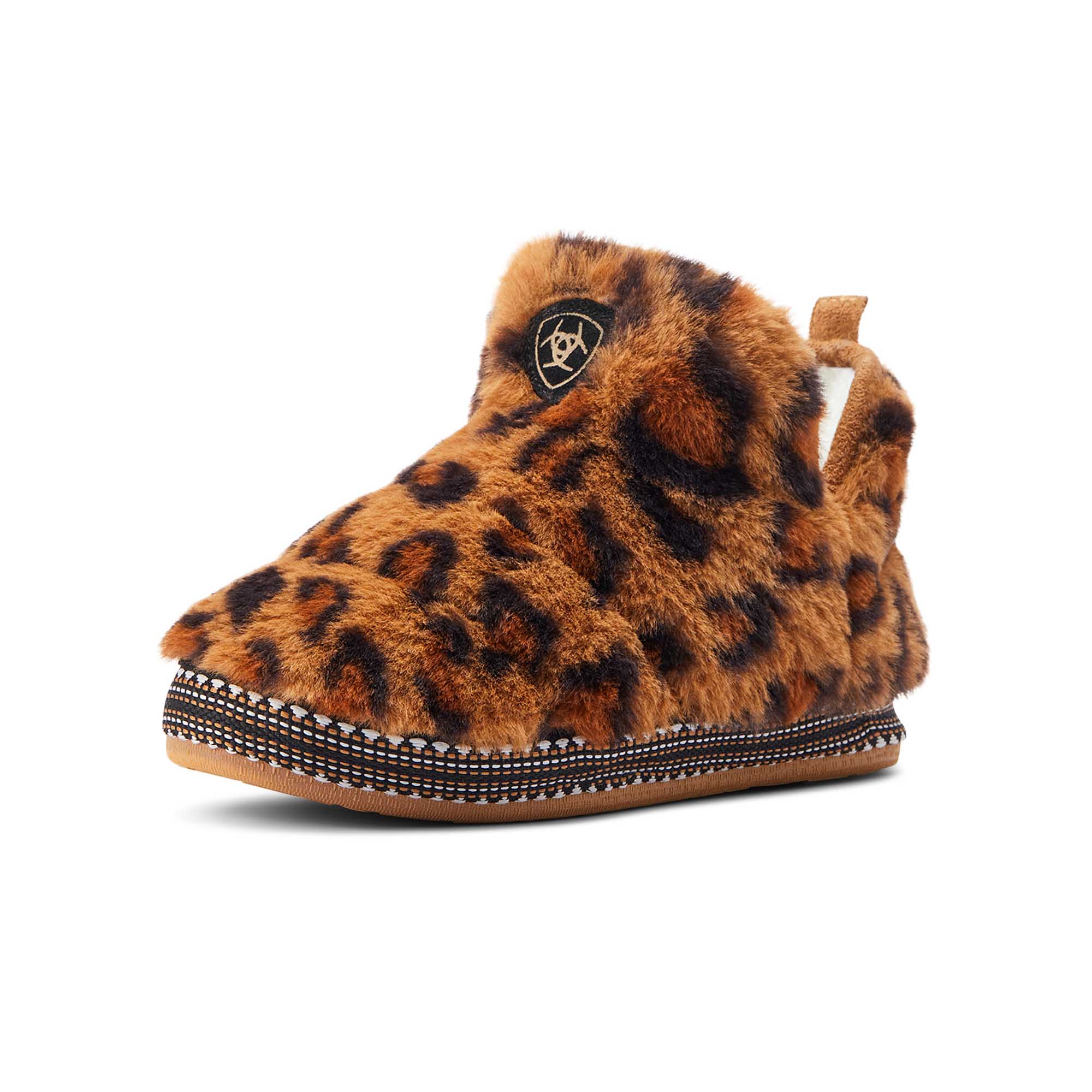 Ariat Women's Bootie Slipper, Dark Leopard - Pet's Shop