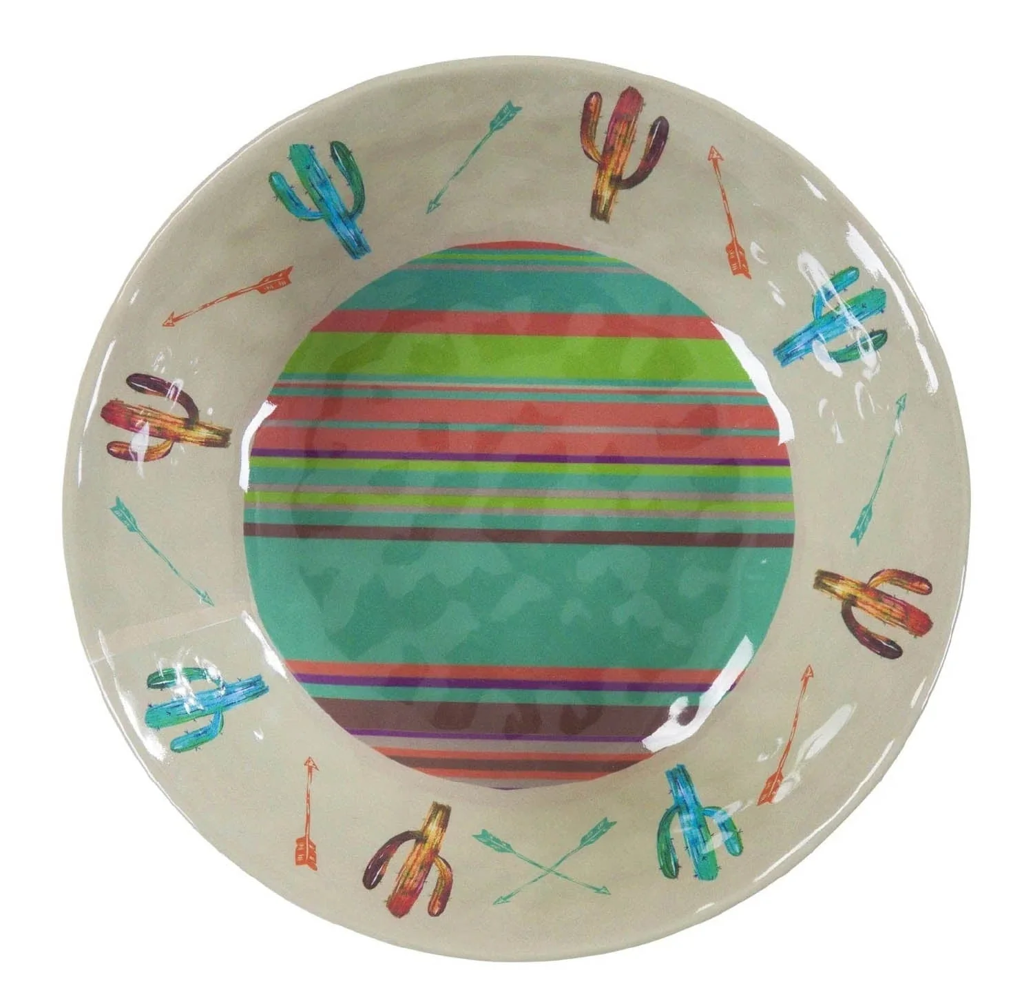 Saguaro Cactus Melamine Bowl, Set of 4 - Pet's Shop