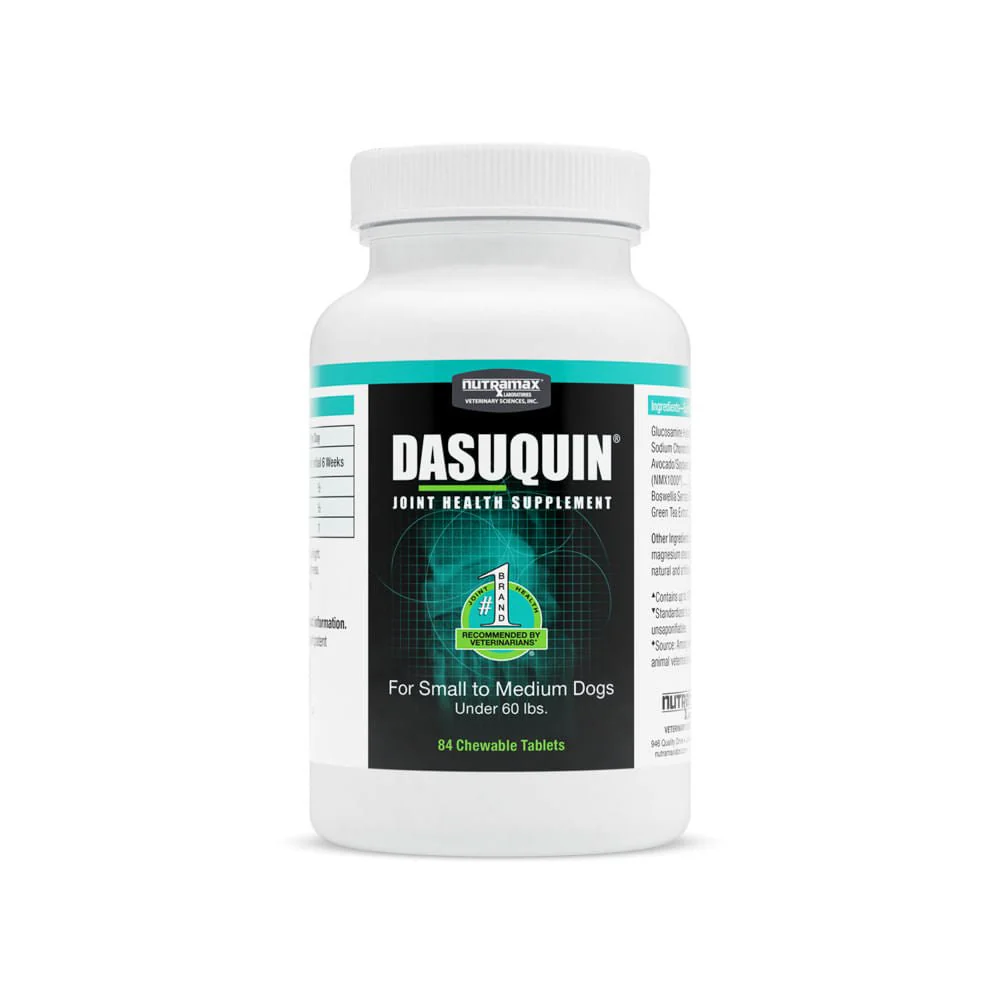 Nutramax Dasuquin for Dogs, Joint Health Supplement, Contains Glucosamine, Plus Chondroitin, ASU, and More, Supports Healthy Joints, Chewable Tablets - Pet's Shop
