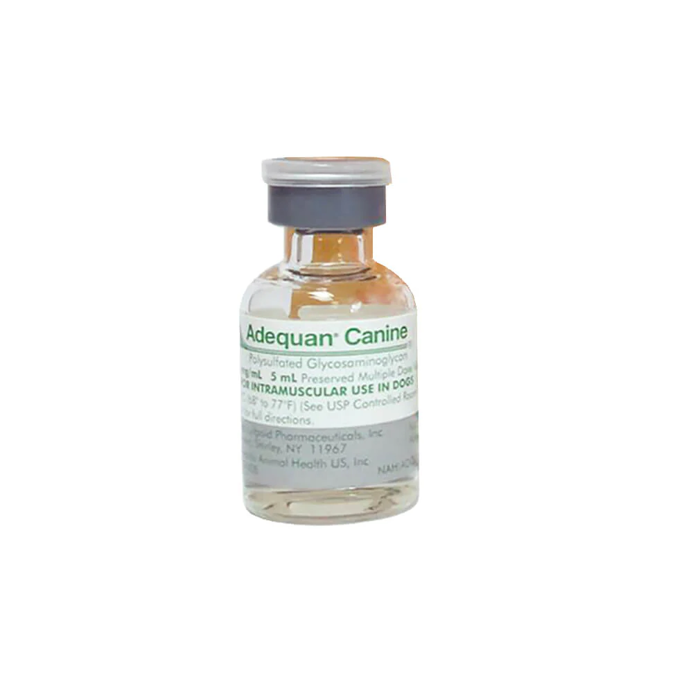 Rx Adequan Canine (polysulfated glycosaminoglycan) 100mg/ml x 5ml vial - Pet's Shop