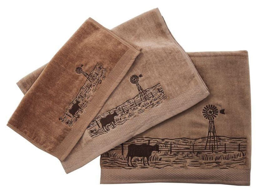 Jasper Embroidered Windmill Landscape Towel Set - Pet's Shop