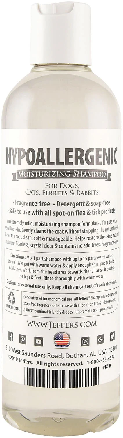 Hypoallergenic Moisturizing Pet Shampoo for Sensitive Skin - Pet's Shop