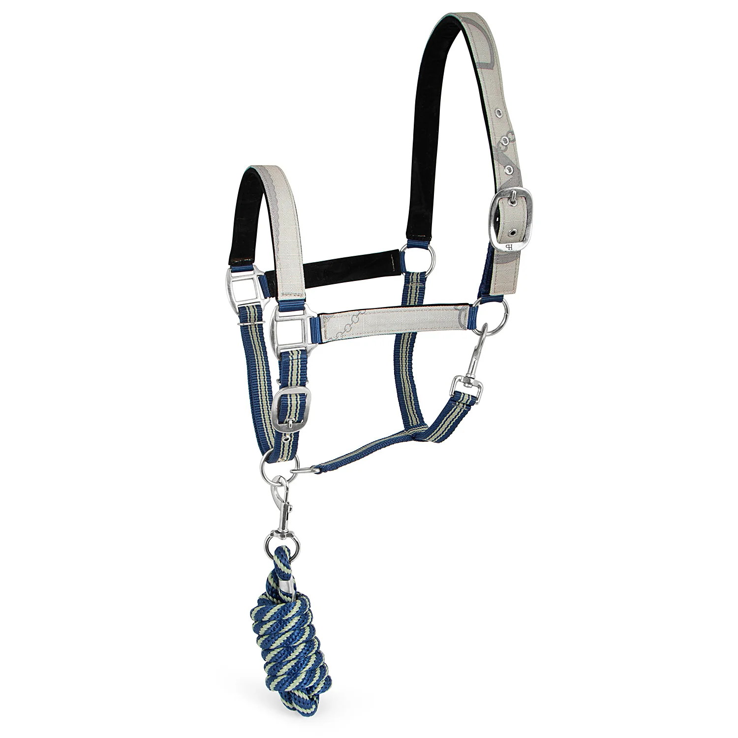 Poplar Head Nylon Horse Halter & Lead Matching Set, Full Size - Pet's Shop