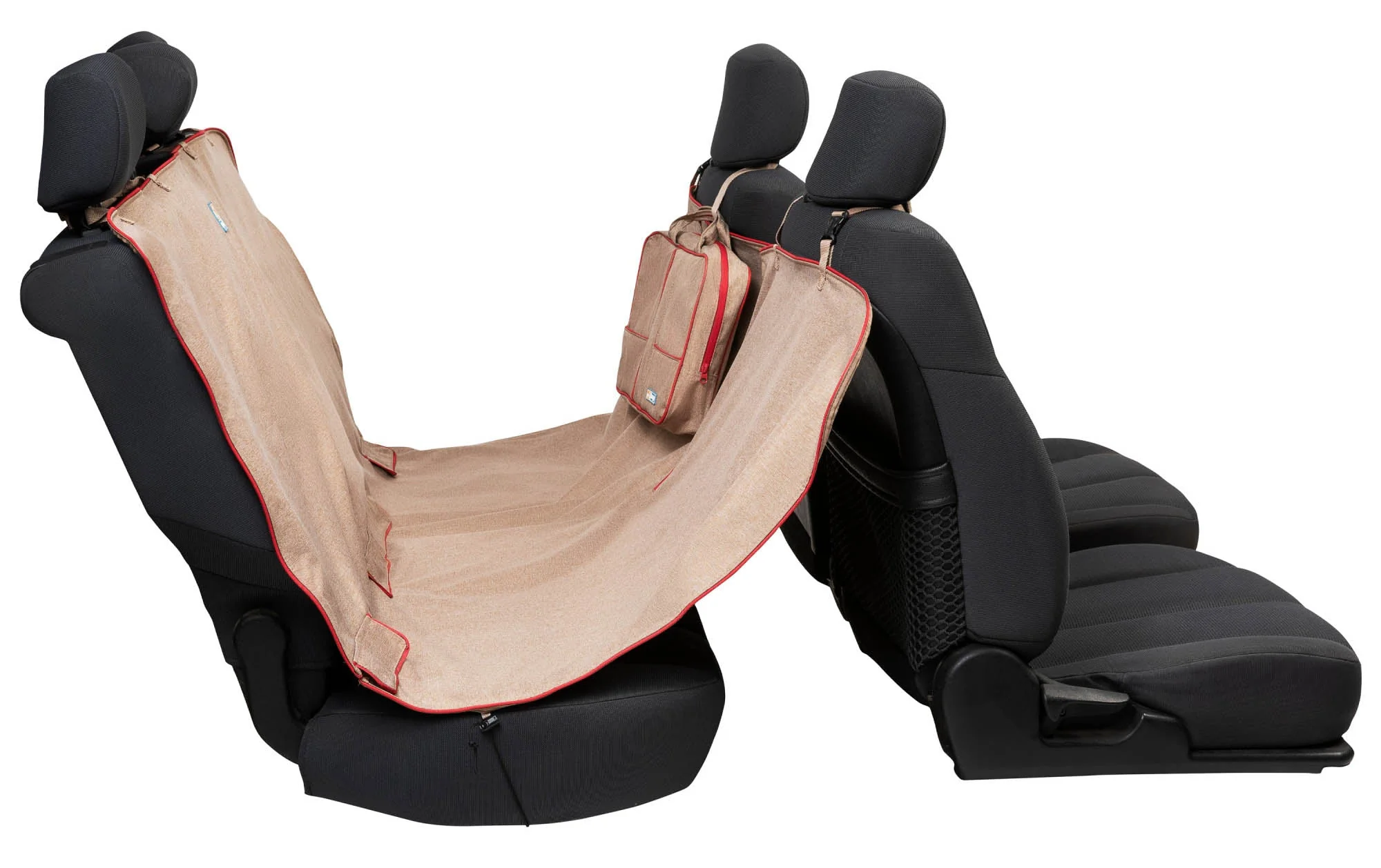 Kurgo Heather Hammock Dog Seat Cover, One Size, Heather Nutmeg - Pet's Shop