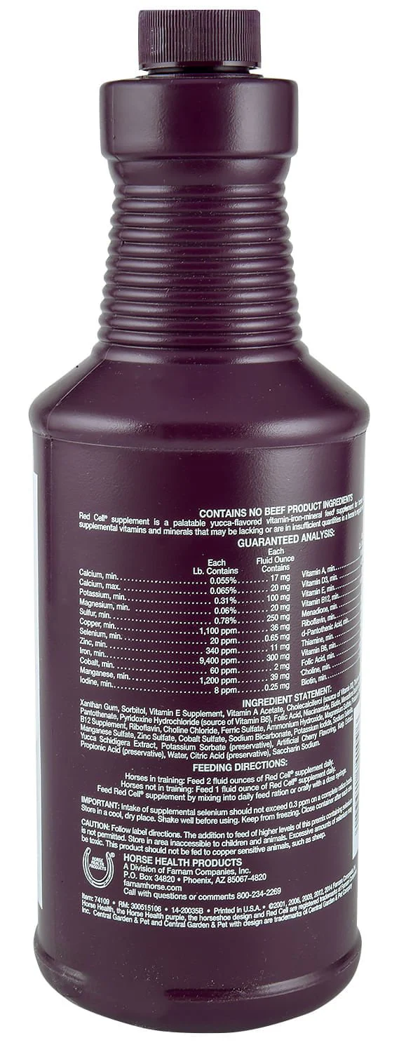 Red Cell Horse Supplement for Energy & Stamina - Pet's Shop
