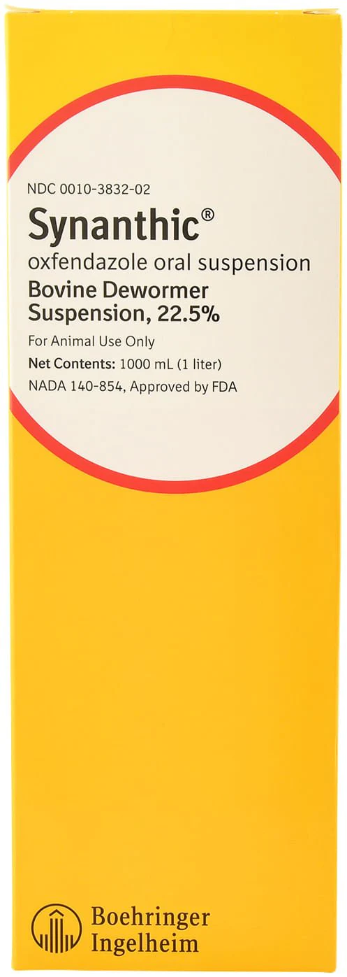Synanthic Bovine Dewormer Suspension, 22.5% - Pet's Shop