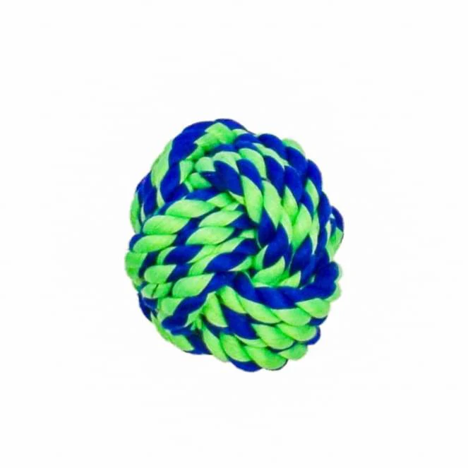 Rugged Rope 100% Cotton Ball Dog Toy - Pet's Shop