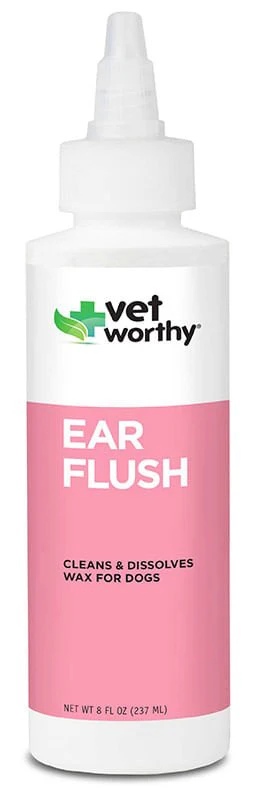 Vet Worthy Ear Flush for Dogs, 8 oz - Pet's Shop