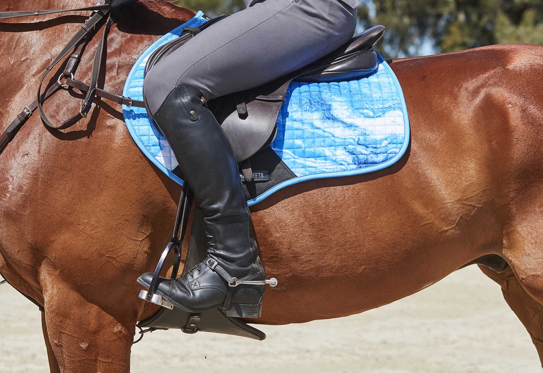 WeatherBeeta Prime Marble Jump Shaped Saddle Pad - Pet's Shop