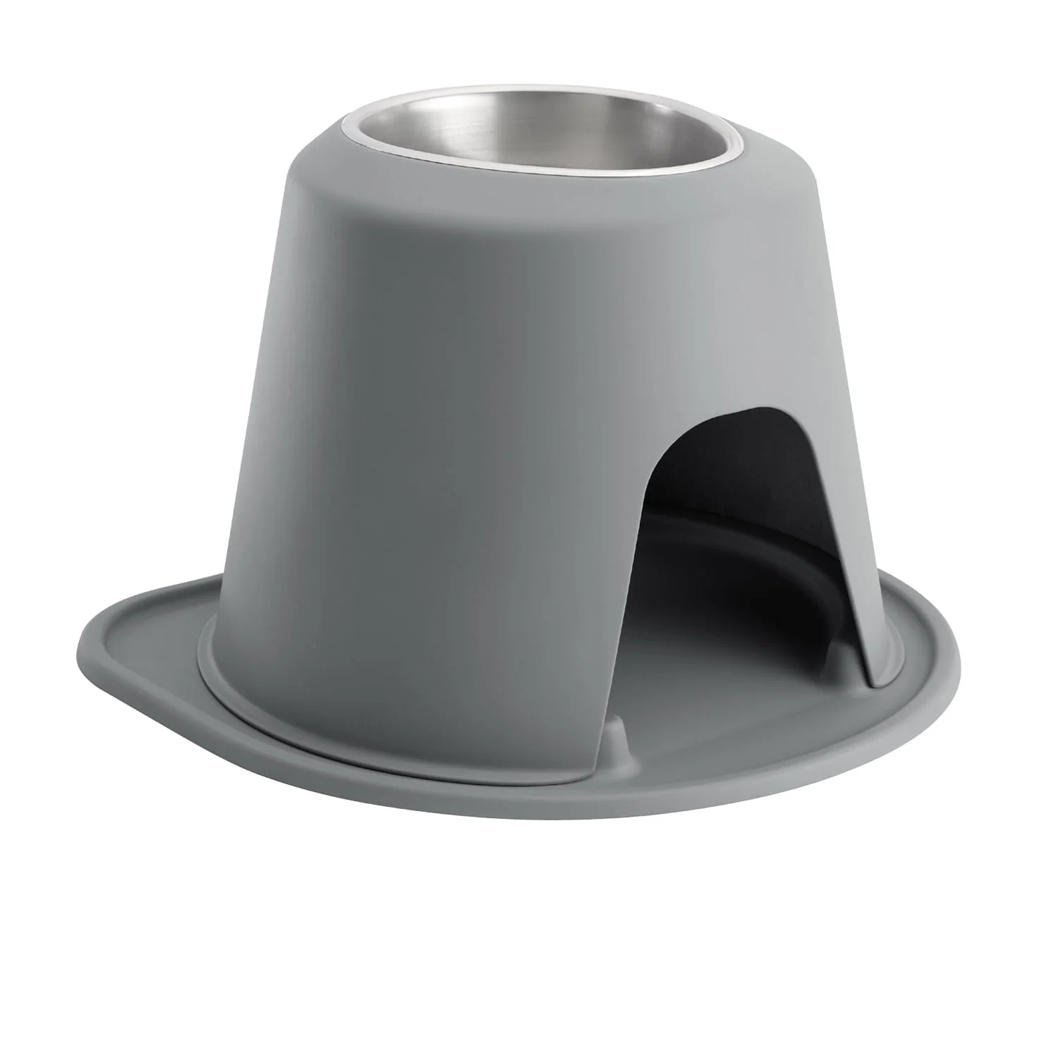 WeatherTech Single High Pet Feeding System, Stainless Steel - Pet's Shop