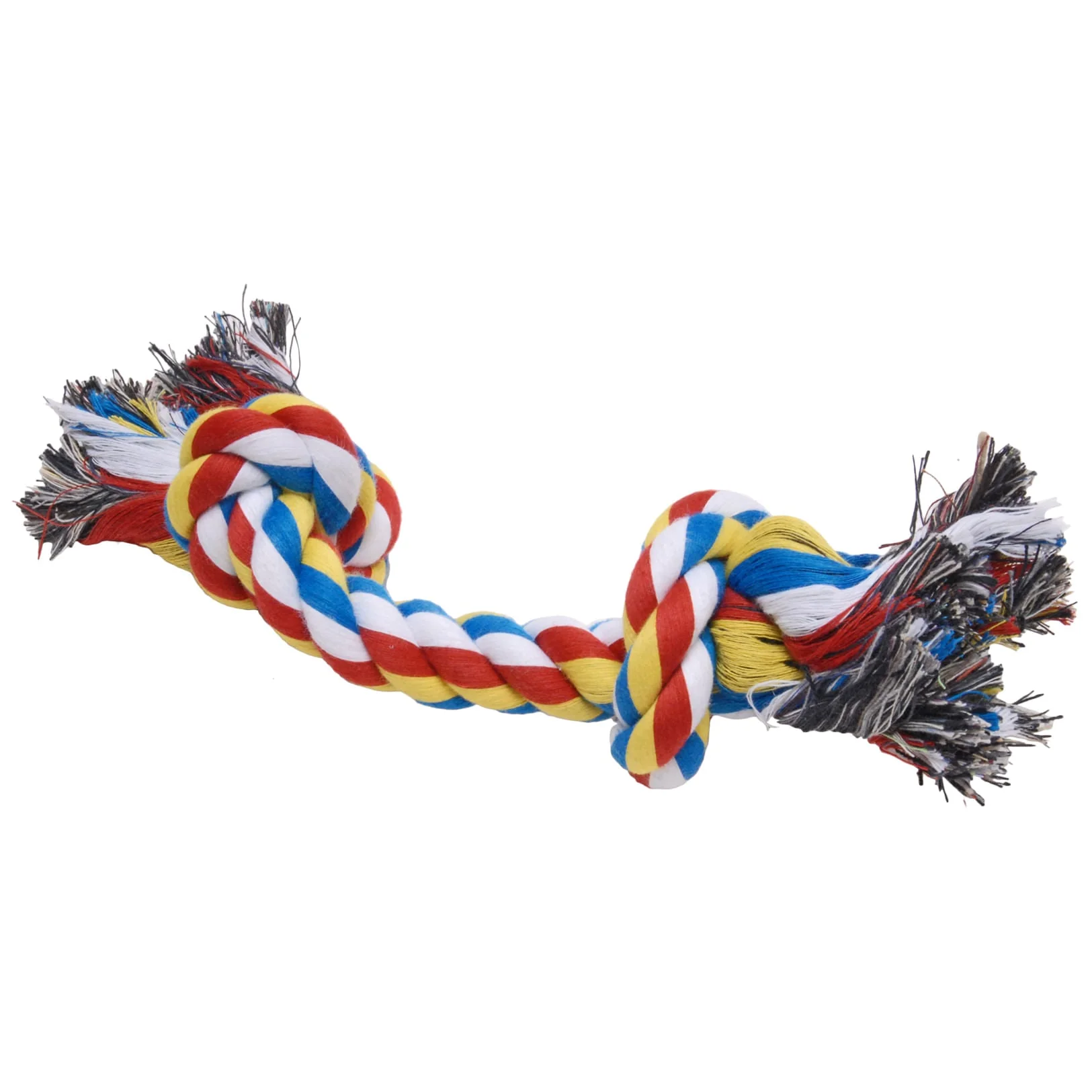 Multi-Colored Braided Rope Bone Tug Toy for Dogs - Pet's Shop