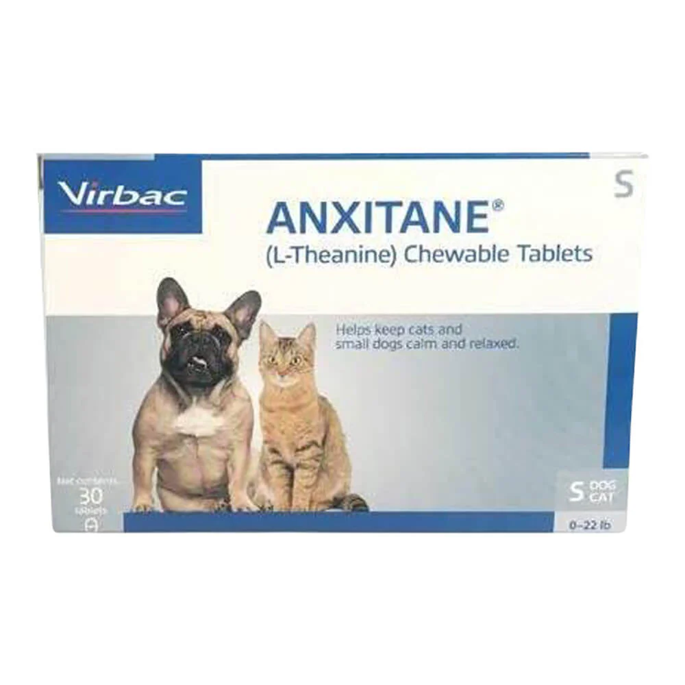Anxitane (L-Theanine) Chewable Calming Tablets for Cats & Dogs, 50 mg - Pet's Shop