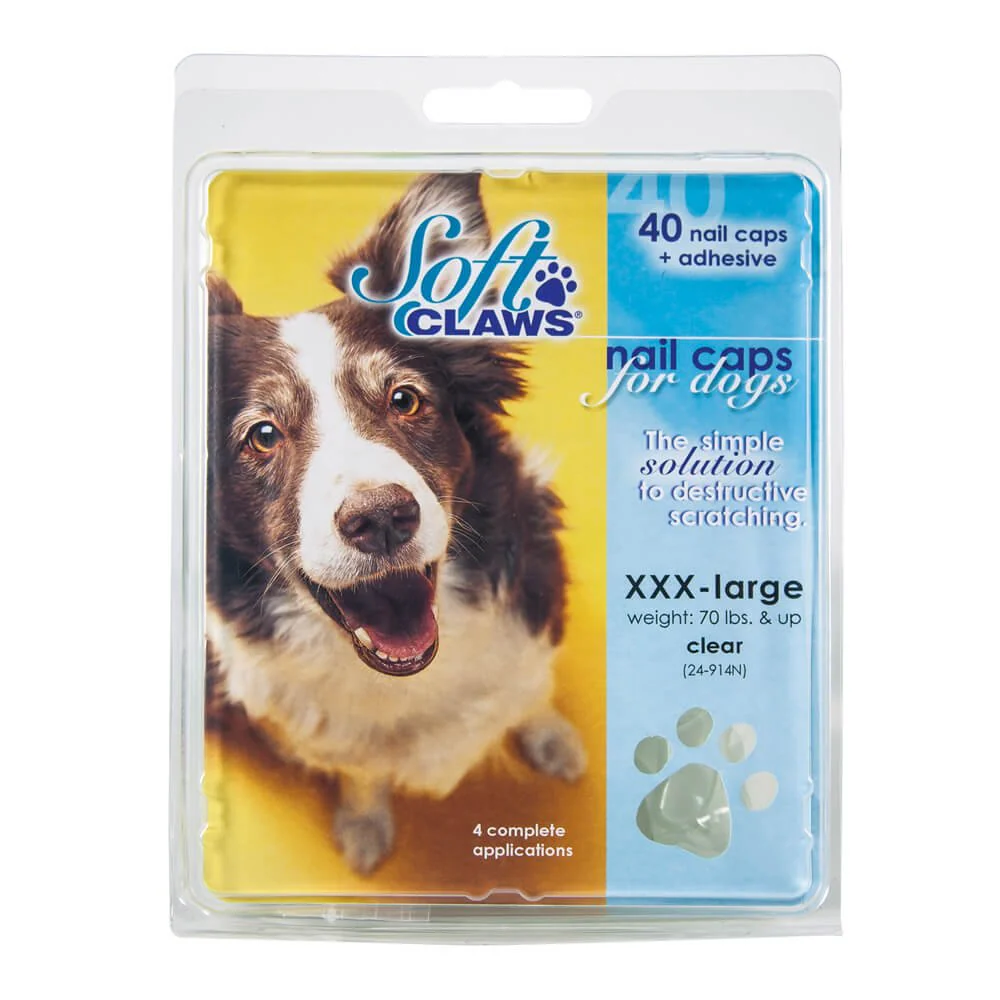 Soft Claws Nail Caps for Dogs, 40 ct - Pet's Shop
