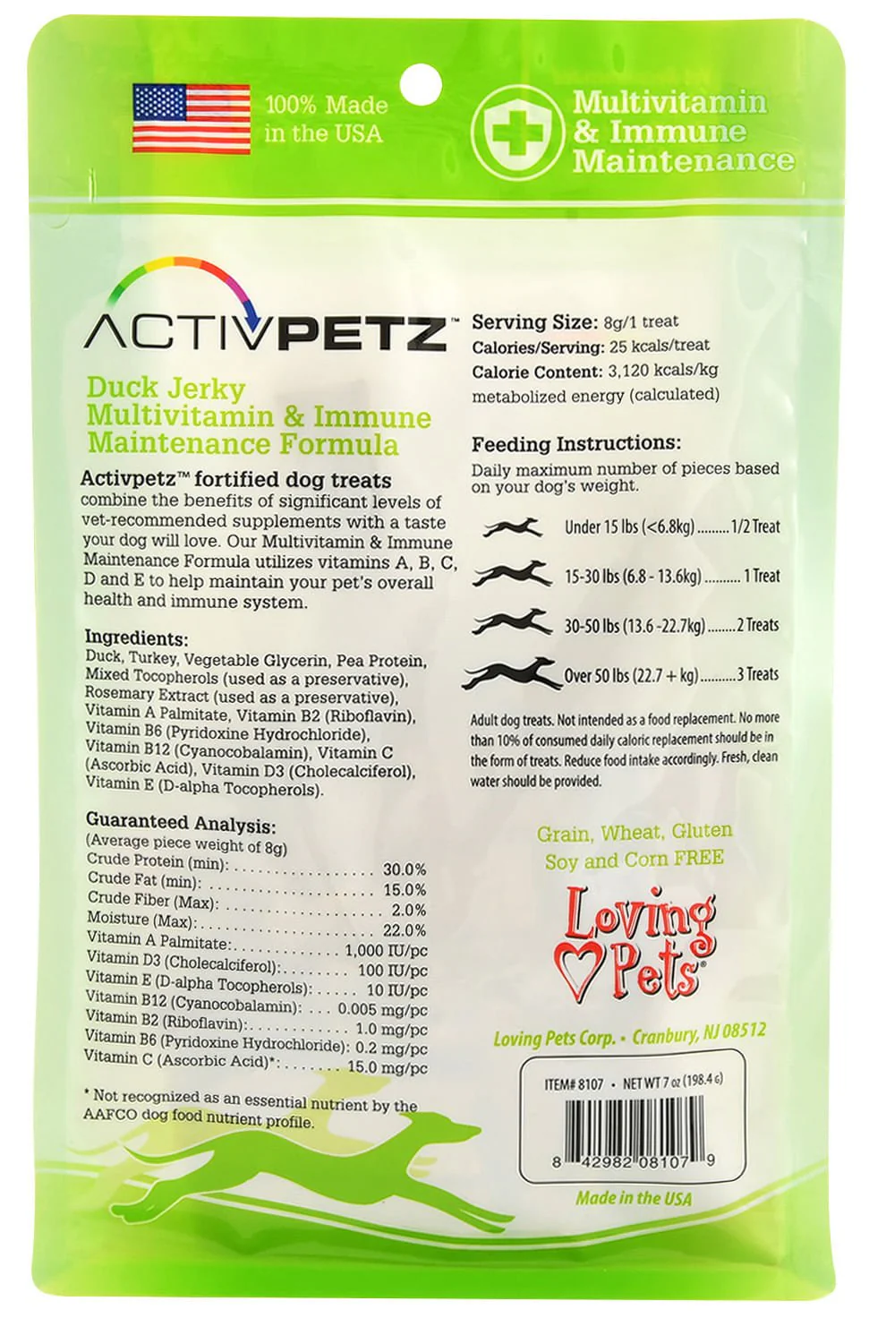 ActivPetz Multivitamin & Immune Maintenance Jerky Treats - Pet's Shop