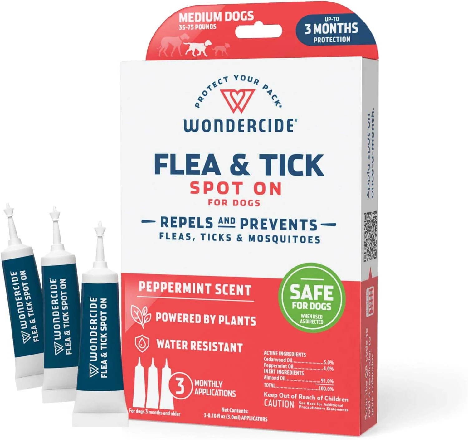 Wondercide Flea & Tick Spot On for Dogs, Peppermint - Pet's Shop