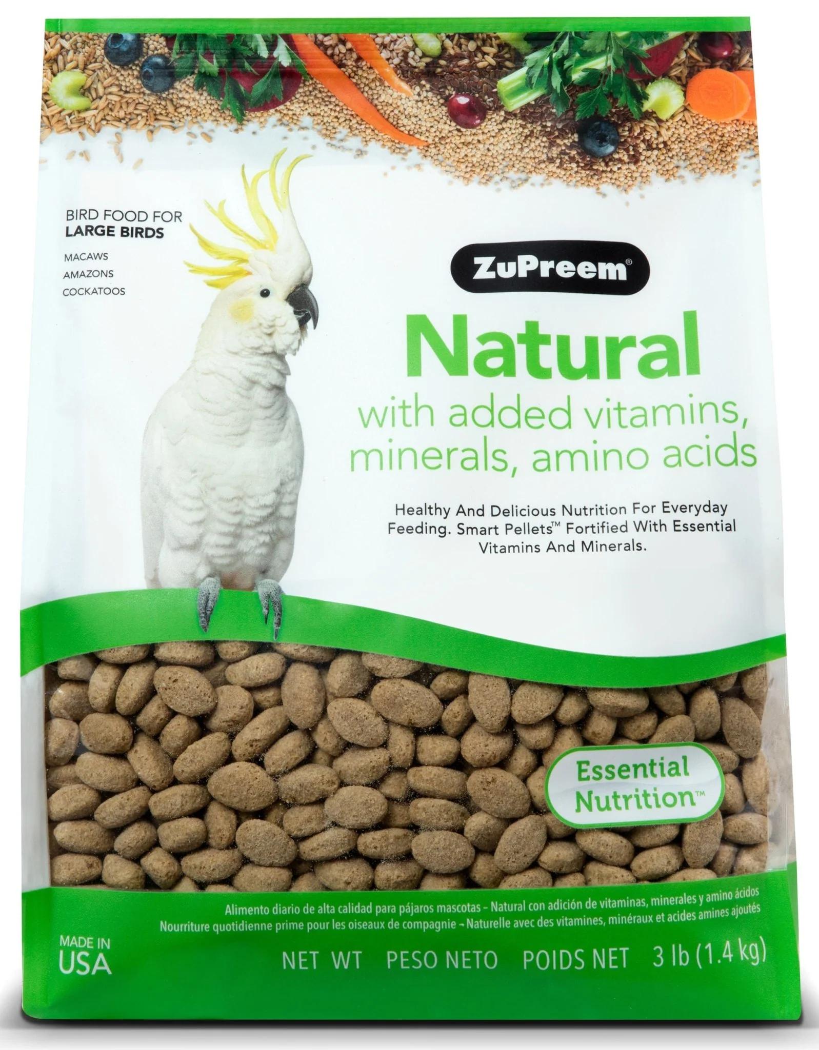 ZuPreem Natural Premium Daily Bird Food - Pet's Shop