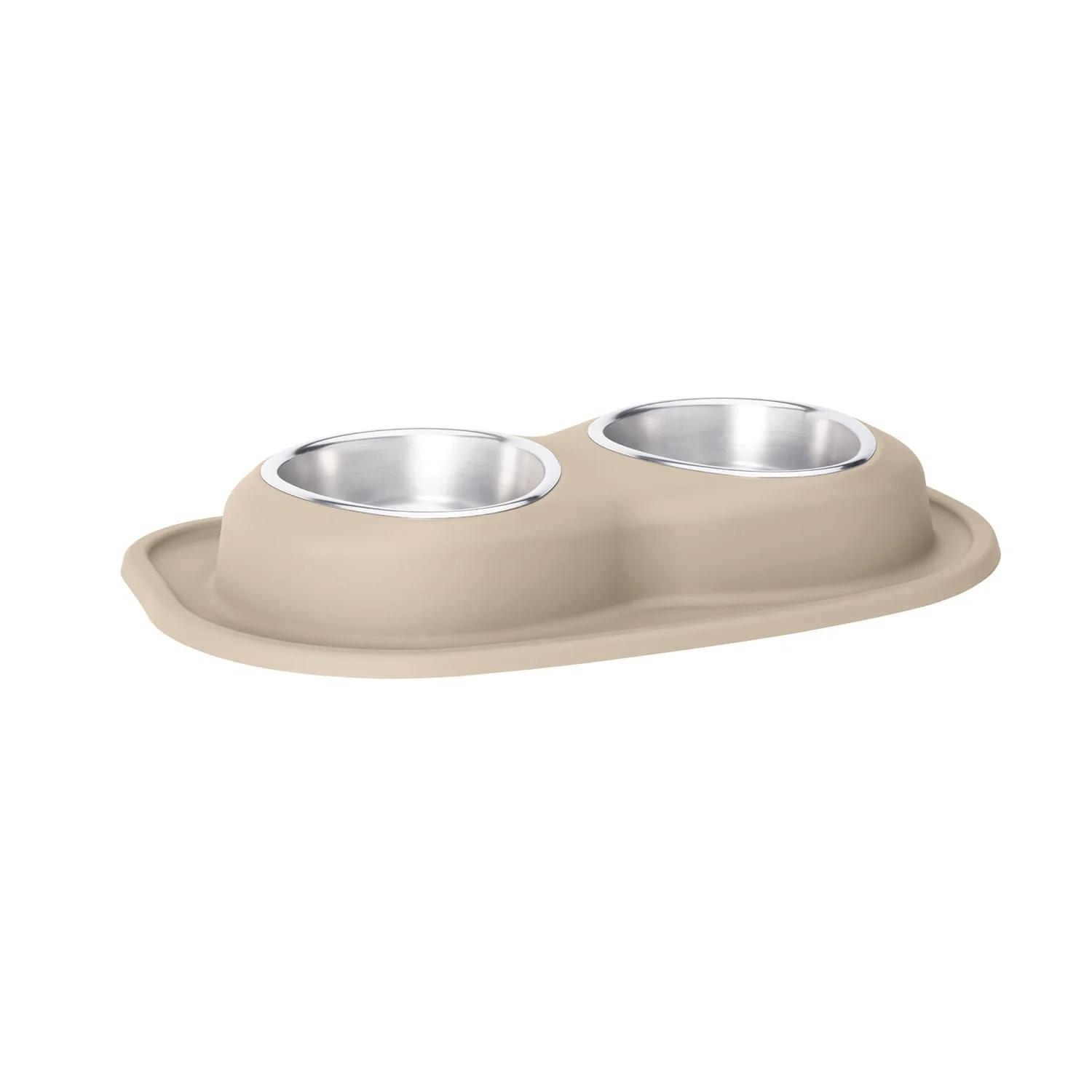 WeatherTech Double Low Pet Feeding System, Stainless Steel - Pet's Shop