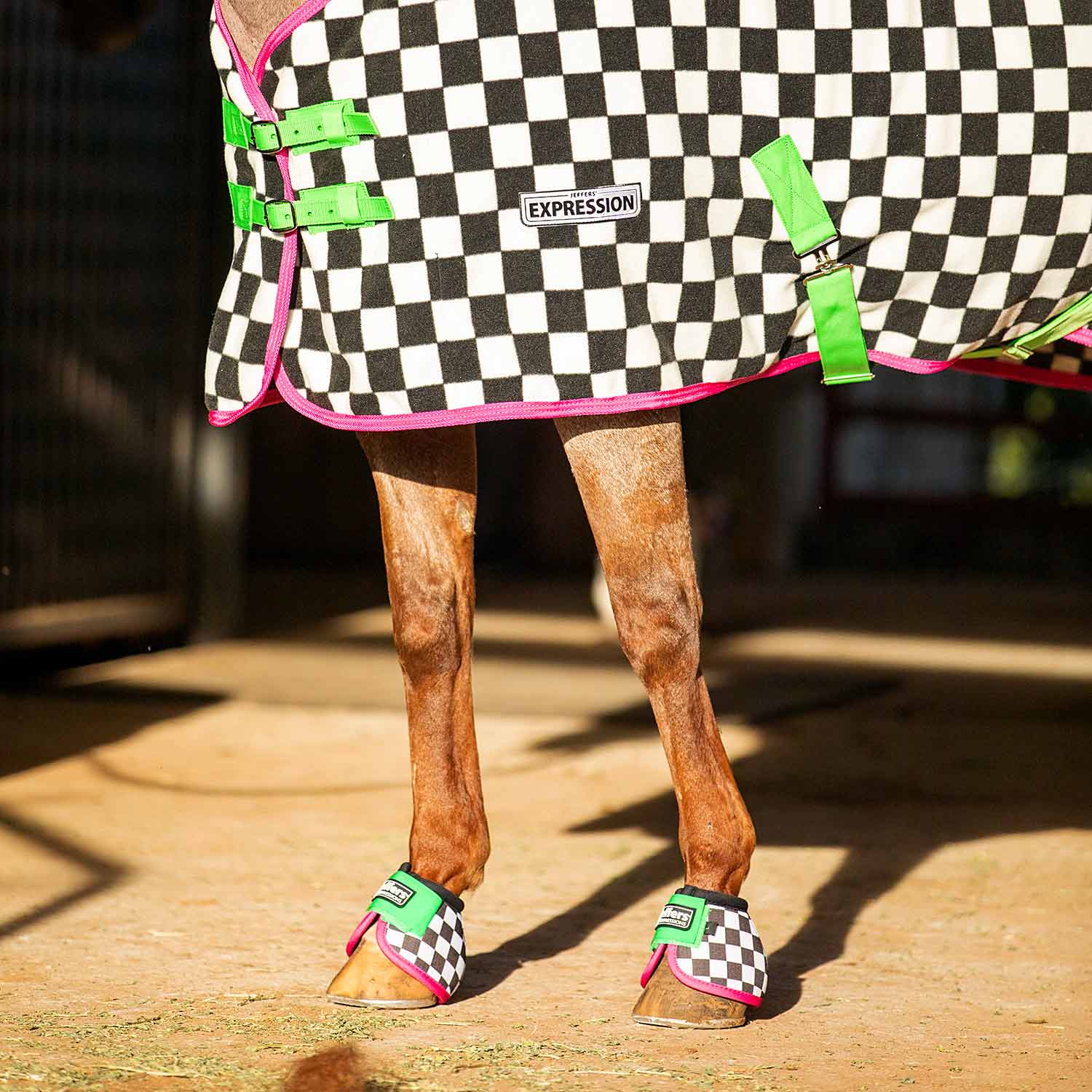 Expression Standard Neck Fleece Horse Cooler, Skater Cowgirl - Pet's Shop