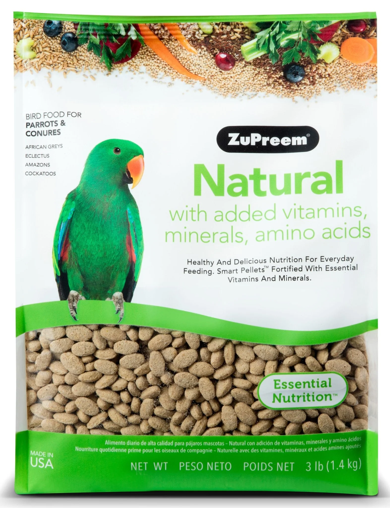 ZuPreem Natural Premium Daily Bird Food - Pet's Shop