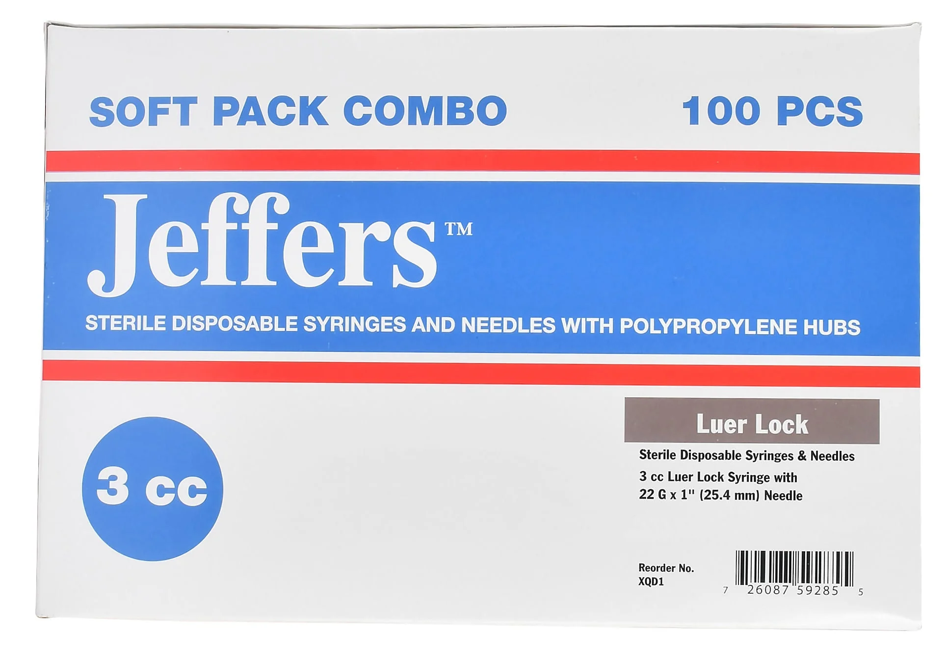 Luer Lock Syringe/Needle Combo, Box of 100 - Pet's Shop