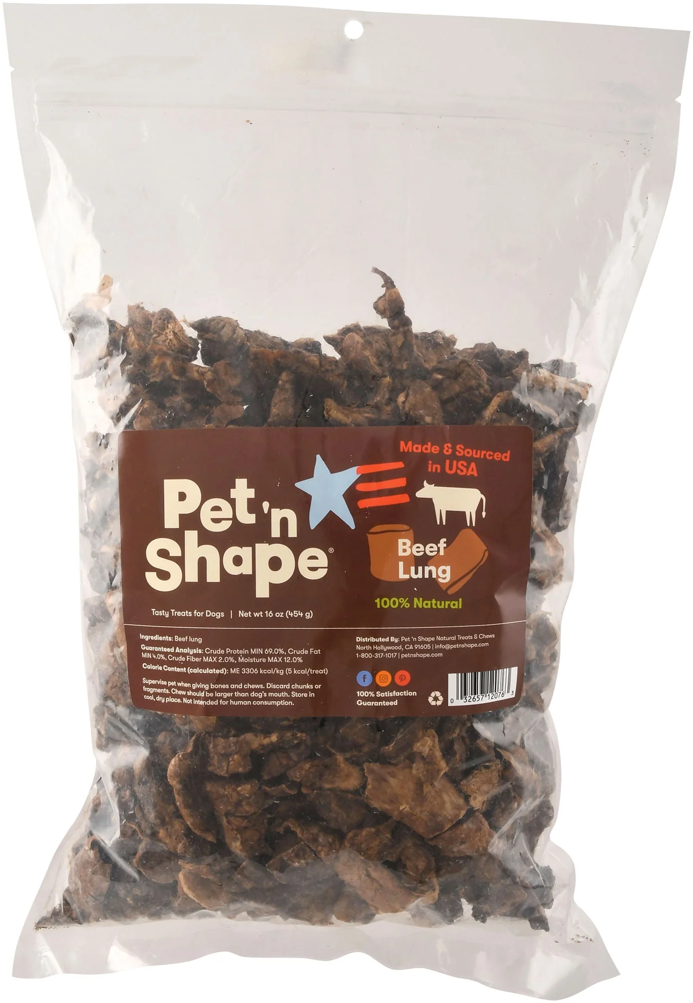 Pet 'n Shape Roasted Beef Lung Treats - Pet's Shop
