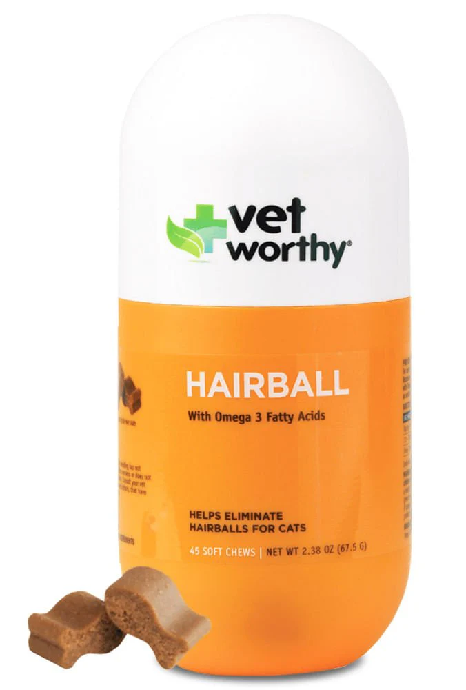 Vet Worthy Hairball Soft Chew Aid for Cats, 45 ct - Pet's Shop