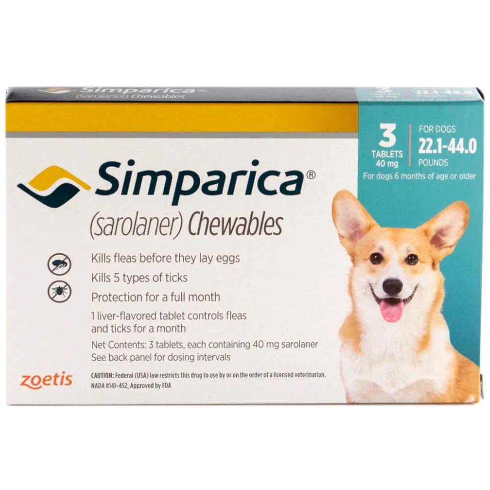 Simparica Chewable Tablets for Dogs - Pet's Shop