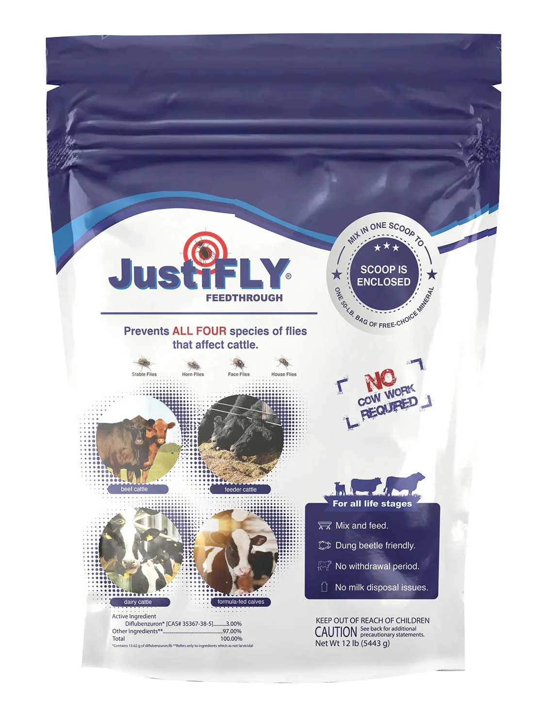 JustiFly 3% 12lb Bag - Salt - Pet's Shop