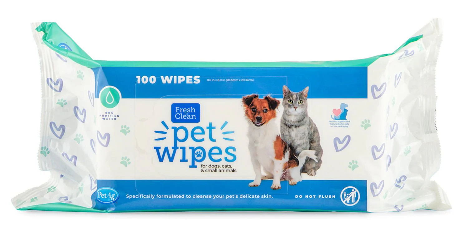 Fresh 'n Clean Pet Wipes, 100 ct - Pet's Shop