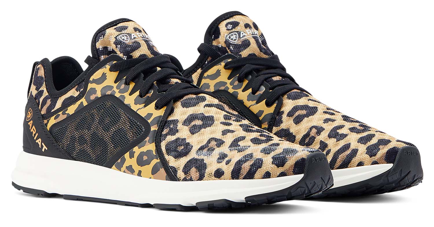 Ariat Women's Fuse Tennis Shoes, Leopard Print - Pet's Shop