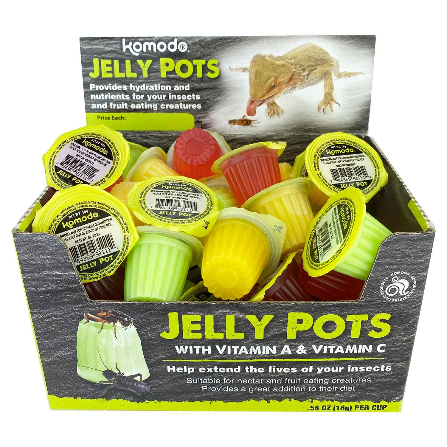 Komodo Jelly Pots, Fruit Mix - Pet's Shop