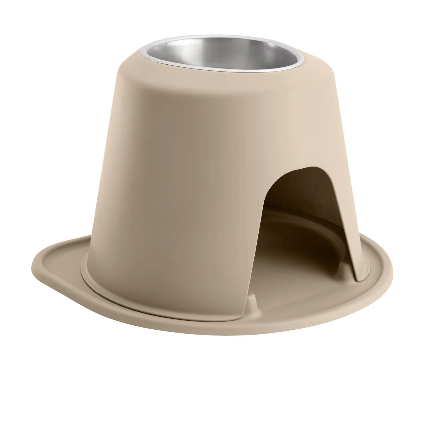 WeatherTech Single High Pet Feeding System, Stainless Steel - Pet's Shop