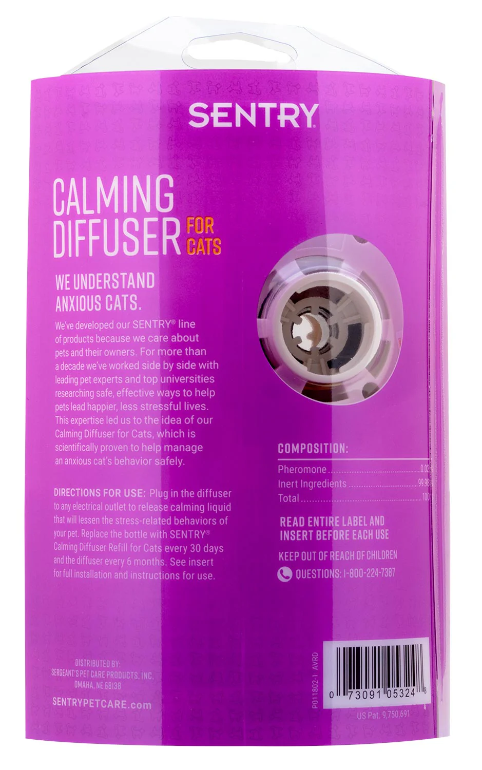 SENTRY? Calming Diffuser Kit & Refills for Cats - Pet's Shop