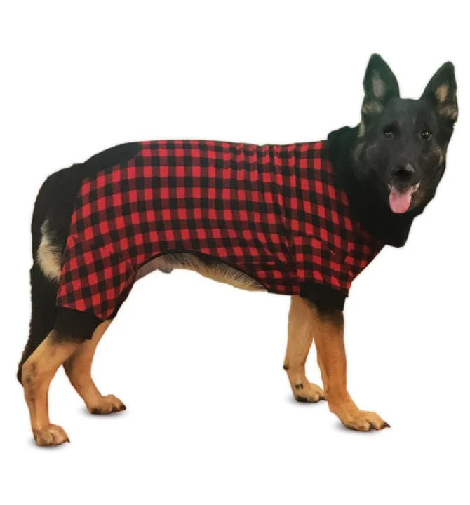 Buffalo Plaid Dog Pajamas - Pet's Shop