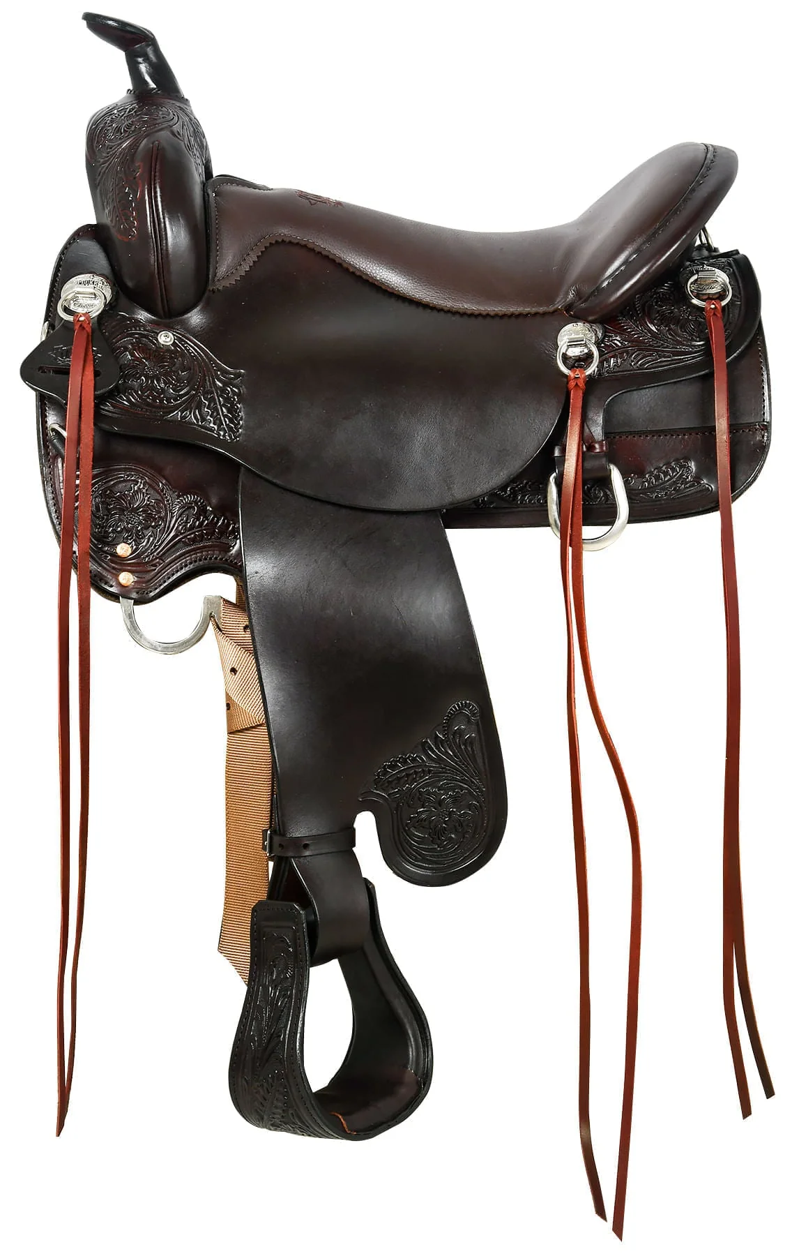 Tucker Custom Meadow Creek Trail Saddle, Medium, Brown - Pet's Shop