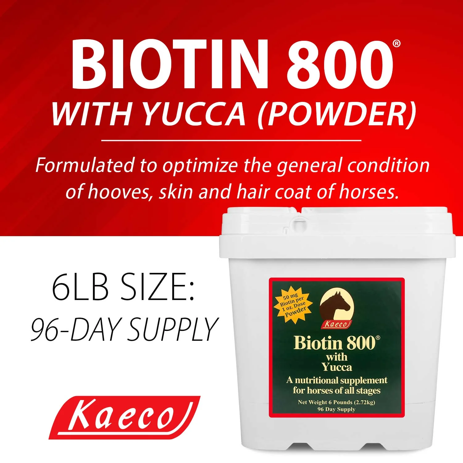 Biotin 800 Powder with Yucca - Pet's Shop