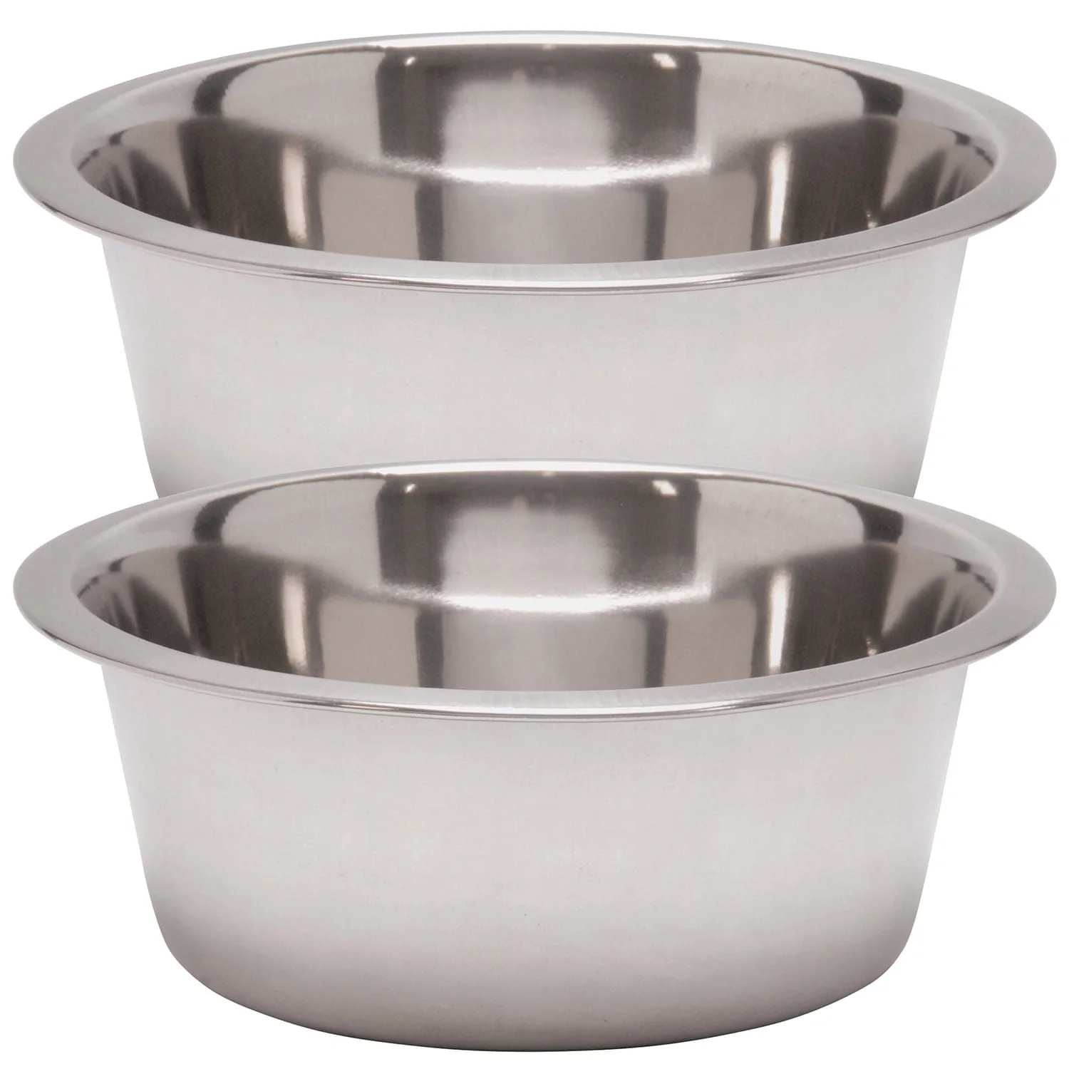 Standard-Weight Stainless Steel Food & Water Pet Bowls - Pet's Shop