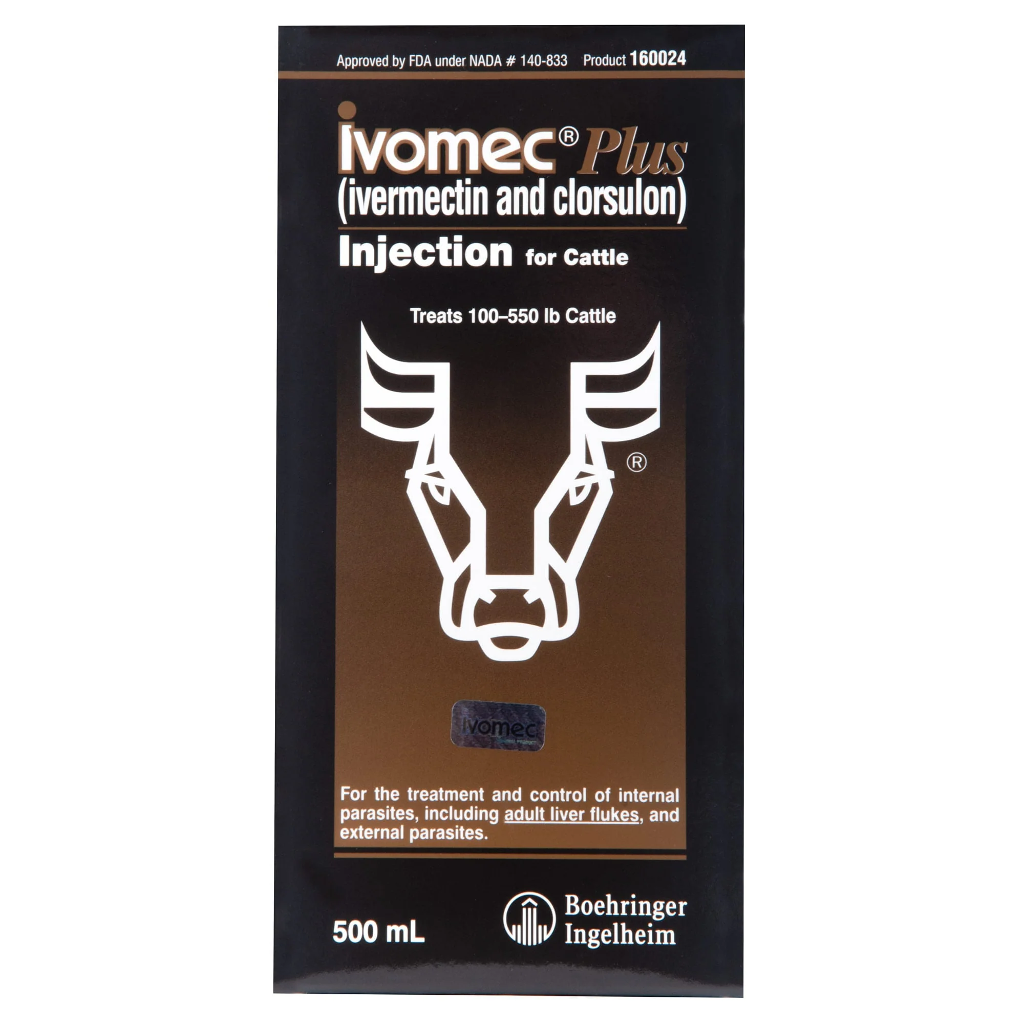 Ivomec Plus Injectable Cattle Wormer - Pet's Shop