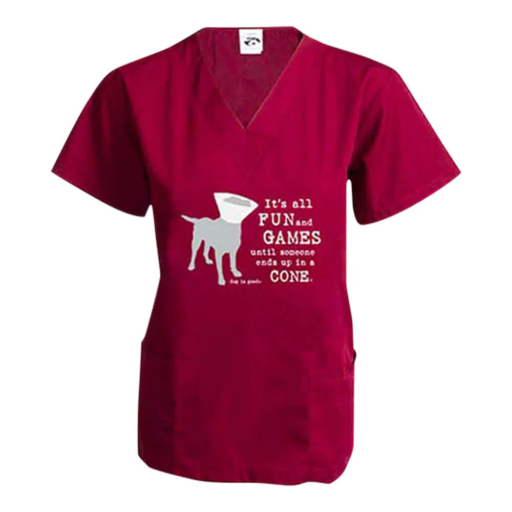 Dog is Good Scrub Top, Fun and Games - Pet's Shop