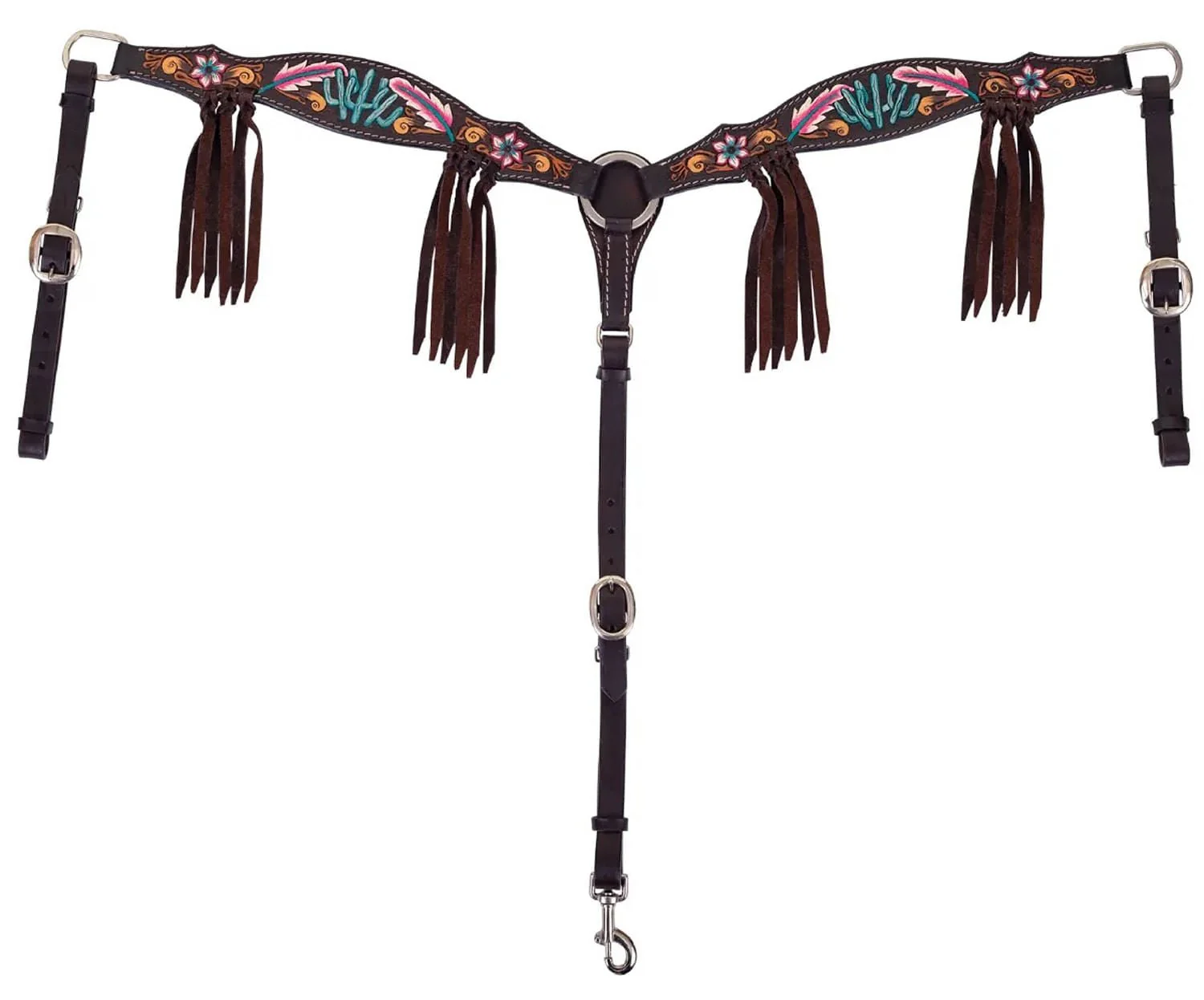 Circle Y Desert Flower Breast Collar, Full - Pet's Shop