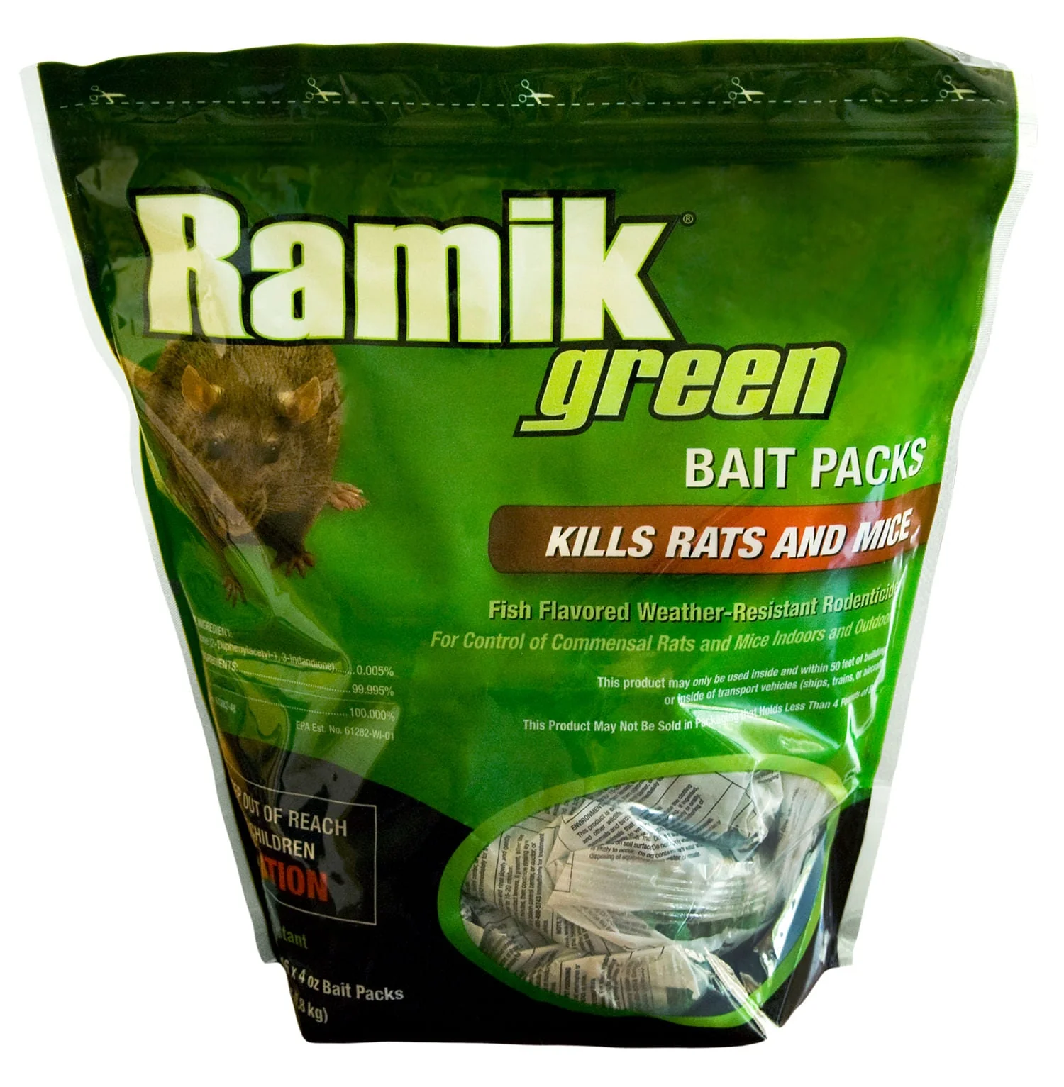 Ramik Green 4 oz Bait Packs - Pet's Shop